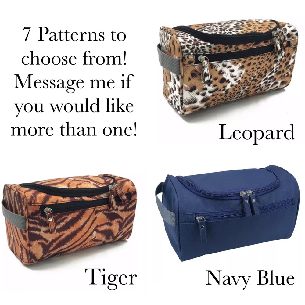 His & Her Camo Toiletry Cosmetic Travel Bag - Picture 14 of 16